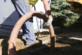 Pennock Hospital underground conduit line