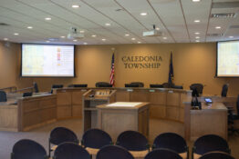 Caledonia Township board room