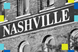 nashville sign with blocks